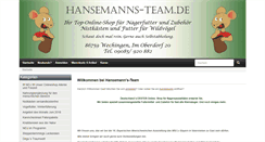 Desktop Screenshot of hansemanns-team.de